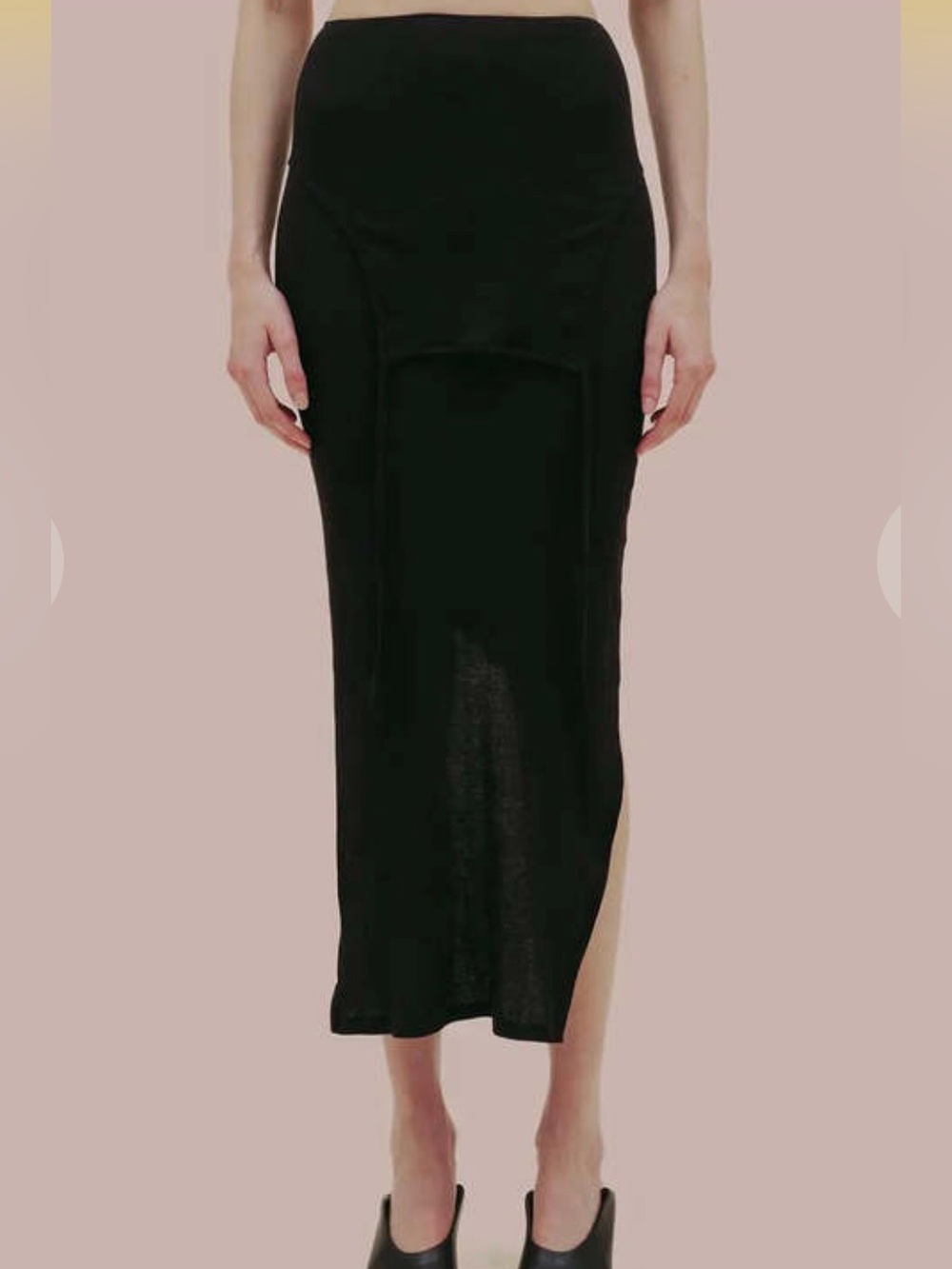 Eckhaus Latta Flip Skirt in Asphalt
